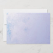 Lila Hydrangea Blooms Blumenhochzeit Einladung (Rückseite)