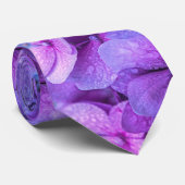 Lila Hydrangea-Blume Hochzeit von Blumenblättern Krawatte (Gerollt)