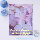 Lila Hydrangea Blume Holiday Flyer Paper (Einzeln)