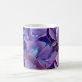 Lila Hydrangea-Blume Kaffeetasse (Mittel)