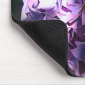 Lila Hydrangea-Blume Mousepad (Ecke)