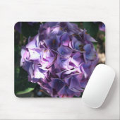 Lila Hydrangea-Blume Mousepad (Mit Mouse)