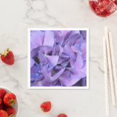 Lila Hydrangea-Blume Serviette (Beispiel)
