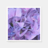 Lila Hydrangea-Blume Serviette (Vorderseite)