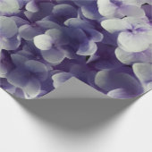 Lila Hydrangea-Blumenhintergrund Geschenkpapier (Ecke)