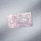 Lila Hydrangea-Blütenpracht Save the Date Rosa Magnetische Visitenkarte (Beispiel)