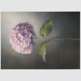Lila Hydrangea Botanische Malerei Dekoupage Seidenpapier