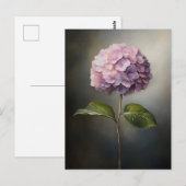 Lila Hydrangea Botanische Malerei Postkarte (Vorne/Hinten)
