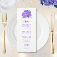 Lila Hydrangea Bouquet Blume Menus