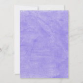 Lila Hydrangea Bridal Dusche Einladung (Rückseite)