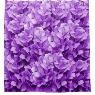 Lila Hydrangea Duschvorhang