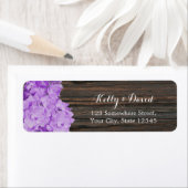 Lila Hydrangea Elegant Holz Rustikale Hochzeit (Insitu)