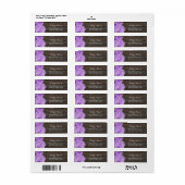 Lila Hydrangea Elegant Holz Rustikale Hochzeit (Vorne)