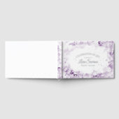 Lila Hydrangea-Feier zum Gedenken an das Leben Gästebuch (Voll)