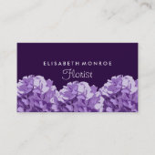 Lila Hydrangea, Floristry Visitenkarte (Vorderseite)