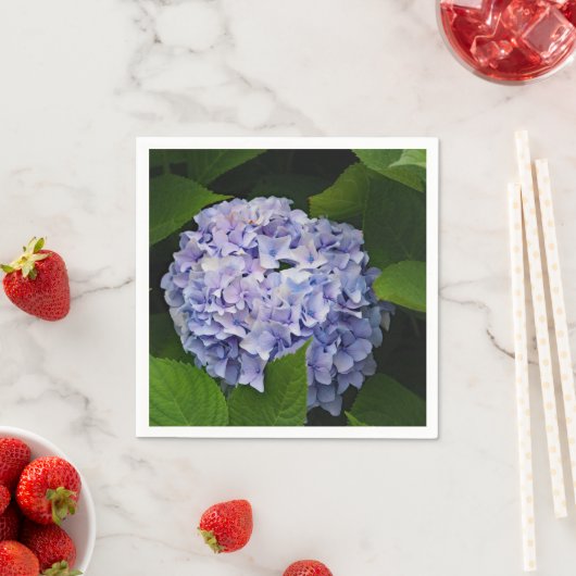 Lila Hydrangea-Foto Serviette (Beispiel)