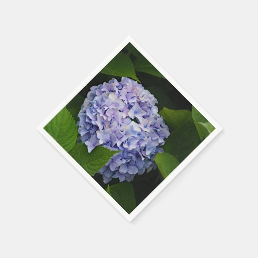Lila Hydrangea-Foto Serviette (Ecke)