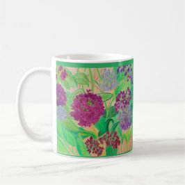 lila Hydrangea, Gartenbaum-Blume Kaffeetasse