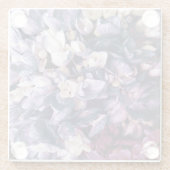 Lila Hydrangea Glasuntersetzer (Rückseite)