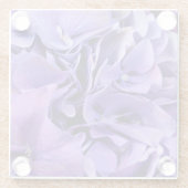 Lila Hydrangea-GlasUntersetzer LK Glasuntersetzer (Rückseite)