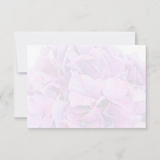 Lila Hydrangea Hochzeit RSVP Hydrangea4 (Rückseite)