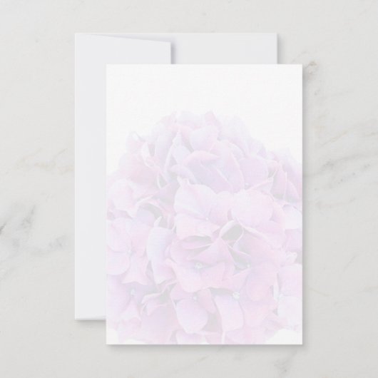 Lila Hydrangea Hochzeit RSVP Hydrangea4 Karte (Rückseite)