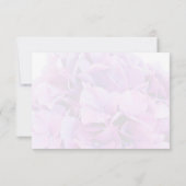 Lila Hydrangea Hochzeit RSVP Hydrangea4 Karte (Rückseite)