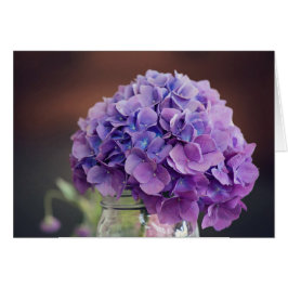 Lila Hydrangea in Mason Jar Fotografie