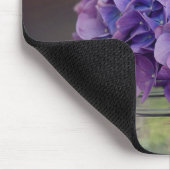 Lila Hydrangea in Mason Jar Fotografie Mousepad (Ecke)