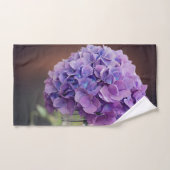 Lila Hydrangea in Mason Jar Naturfotografie Badhandtuch Set (Handtuch)
