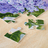 Lila Hydrangea Instagram Foto-Steppdecken-Collage Puzzle (Seite)