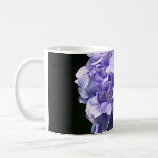 Lila Hydrangea Kaffeetasse (Links)