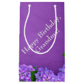 Lila Hydrangea Kleine Geschenktüte (Vorderseite)