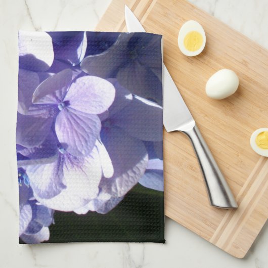 Lila Hydrangea Küchentuch (Viertel Falte)