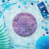 Lila Hydrangea Land Rustikale Hochzeit Pappteller (Party)