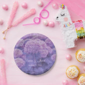 Lila Hydrangea Land Rustikale Hochzeit Pappteller (Party)