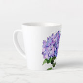 Lila Hydrangea-Latte-Tasse Milchtasse (Linke Ecke)