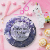 Lila Hydrangea lila Blume lila Pappteller (Party)