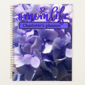 Lila Hydrangea-Mama Planer (Vorderseite)
