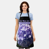 Lila Hydrangea-Mama Schürze (Getragen)