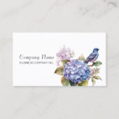 Lila Hydrangea mit Charme Visitenkarte (Vorderseite)