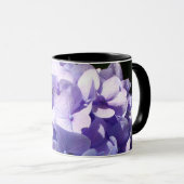 Lila Hydrangea #momlife Tasse (VorderseiteRechts)