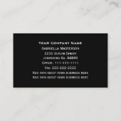 Lila Hydrangea-Monogramm-Visitenkarten Visitenkarte (Rückseite)