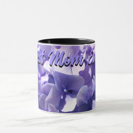 Lila Hydrangea-Mutter aller Zeiten Tasse (Zentrum)