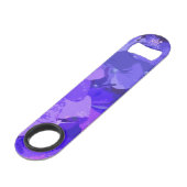 *~* lila Hydrangea-Natur-mit Blumenmakro Speed Flaschenöffner (Rückseite Schrägansicht)