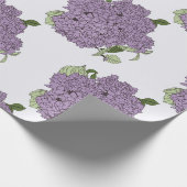 Lila Hydrangea-Packpapier Geschenkpapier (Ecke)