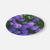 Lila Hydrangea-Papierplatte Pappteller (Schrägansicht)
