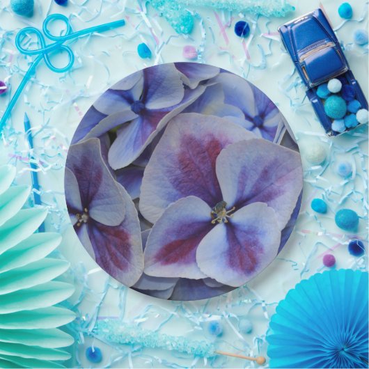 Lila Hydrangea Pappteller (Party)