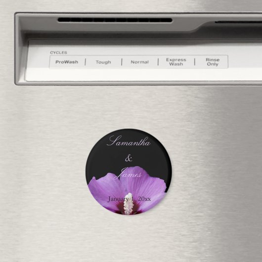 Lila Hydrangea Personal Wedding Magnet (In Situ (Geschirrspüler))