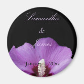 Lila Hydrangea Personal Wedding Magnet (Vorne)